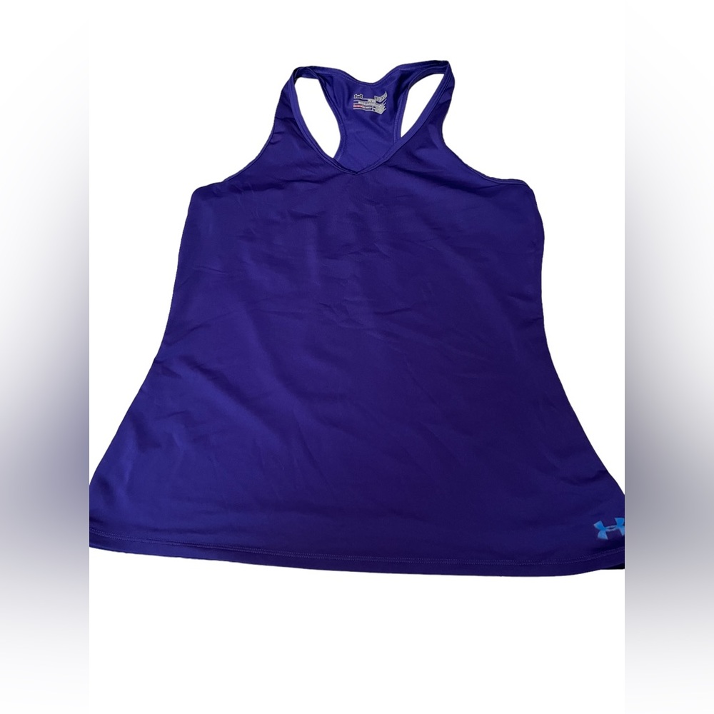 2 Under Armour Women’s Heat Gear “Fitted” Tank Tops size M Medium